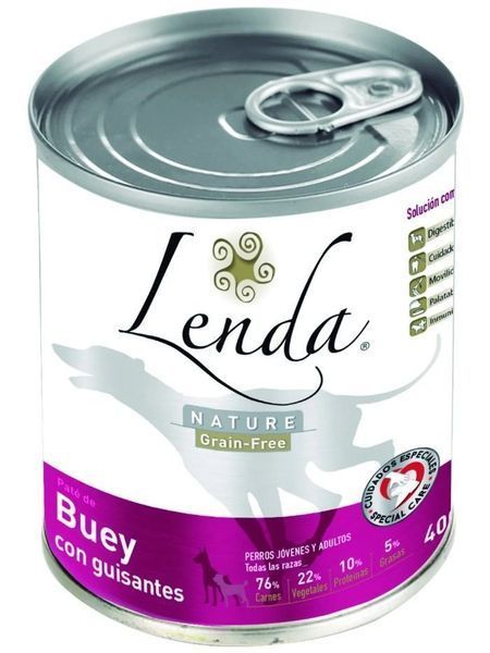 Вологий корм для собак Lenda OX & PEAS з яловичиною та горохом, 400 г L1037 фото
