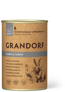 Grandorf Влажный holistic корм для взрослых собак Grandorf RABBIT & TURKEY с кроликом и индейкой, 400 г GDW99402 фото