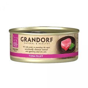 Grandorf Вологий корм для котів TUNA FILLET філе тунця, 70 г GDCW0707 фото