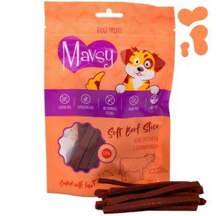 Лакомство для собак Mavsy BEEF slice из говядины, 100 г LSB02 фото