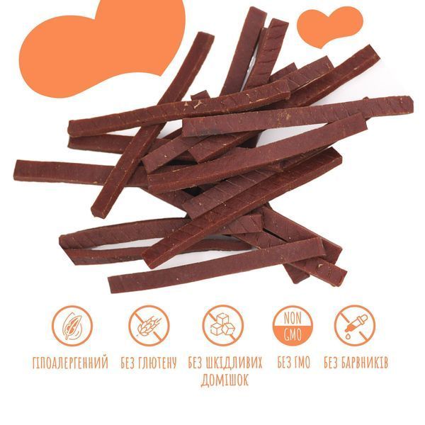 Ласощі для собак Mavsy BEEF slice з яловичини, 100 г LSB02 фото