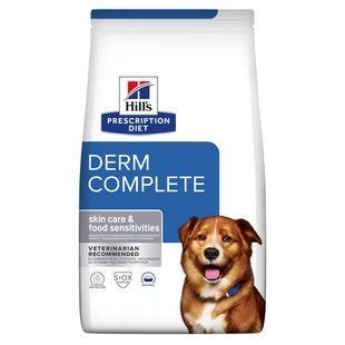 Hill&rsquo;s PRESCRIPTION DIET Derm Complete Сухий корм для собак при харчовій алергії та атопічному дерматиті, 4 кг 606167 фото