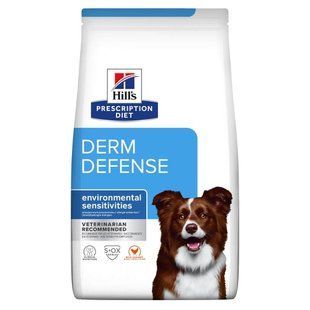 Hill&rsquo;s PRESCRIPTION DIET Derm Defense Сухий корм при атопічному дерматиті у собак, з куркою, 1,5 кг 606051 фото