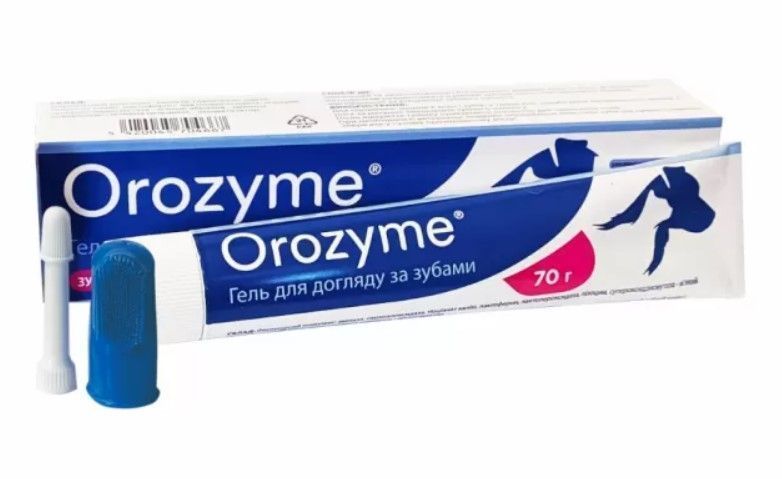 Гель для собак і котів Orozyme для боротьби з проблемами зубів та ясен, 70 г (1 шт) 18205 фото