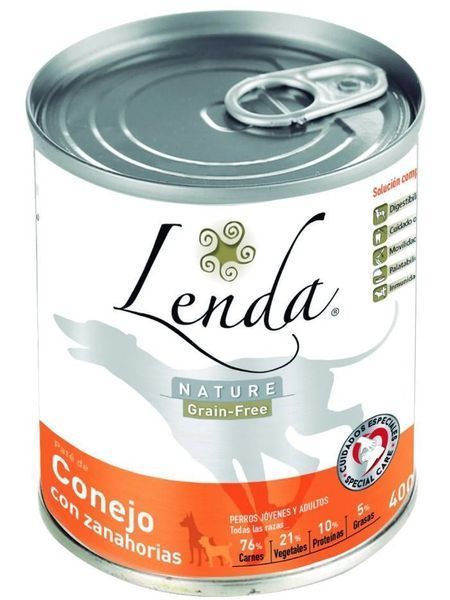 Вологий корм для собак Lenda RABBIT & CARROTS з кроликом та морквою, 400 г L1038 фото