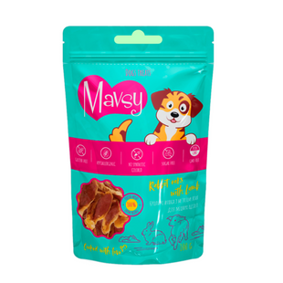 Лакомство для собак для крепких челюстей Mavsy RABBIT EARS & LAMB с кроличьими ушками и ягненком, 100 г LSR05 фото