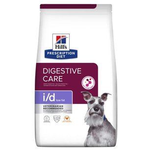 Hill&rsquo;s PRESCRIPTION DIET i/d Low Fat Сухий корм для догляду за травленням у собак, зі зниженим вмістом жиру, з куркою, 1,5 кг (AB+) 605876 фото