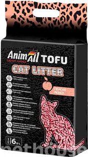 AnimAll Tofu Наповнювач соєвий, з ароматом персика, 6 л 67002 фото