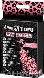 AnimAll Tofu Наповнювач соєвий, з ароматом сакури, 6 л 158198 фото