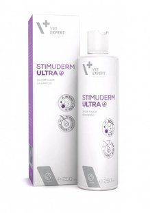 Vet Expert Stimuderm Ultra Шампунь при выпадении шерсти у короткошерстных собак, 250 мл 209480 фото