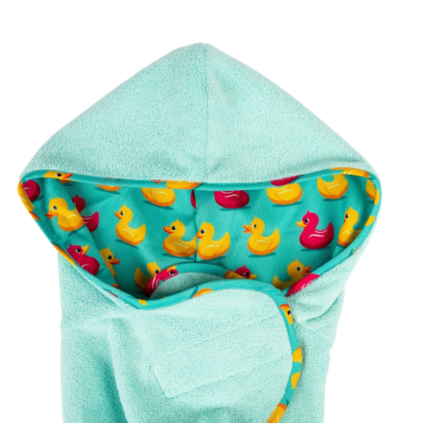 Халат для собак Max & Molly Bath Robe Ducklings з принтом Каченята, S 186091 фото
