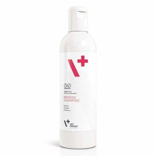 Vet Expert Benzoic Shampoo Антибактериальный противогрибковый шампунь для кошек и собак с жирной кожей, 250 мл 200302 фото