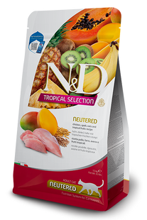 Farmina N&D Tropical Selection Cat Adult Neutered (Sterilised) Chicken, Spelt, Oats & Tropical Fruit, 300 г 183859 фото