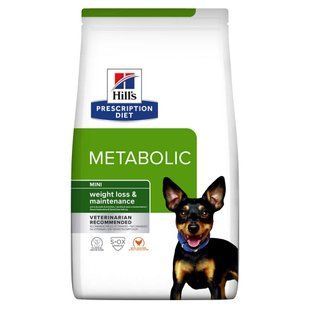 Hill&rsquo;s PRESCRIPTION DIET Metabolic Mini Сухий корм для собак малих порід для контролю та зниження ваги, з куркою, 1 кг 606378 фото