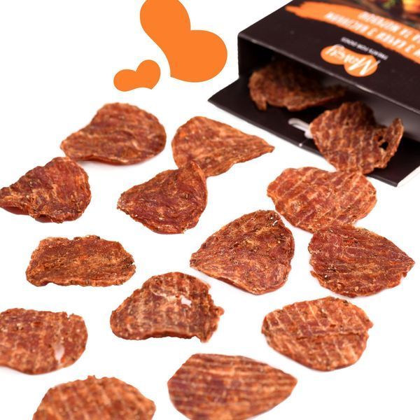Лакомство для собак от 3-х месяцев Mavsy Refined jerky DUCK CHIPS WITH CHIA SEEDS AND CARROTS чипсы из утки с семенами чиа и морковью, 50 г LSRM04 фото