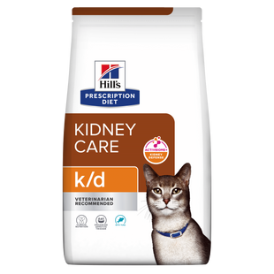 Hill's PRESCRIPTION DIET k/d с ActivBiome+ Kidney Defense Сухой корм для кошек поддержание функции почек, с тунцем, 0,4 кг 605991 фото