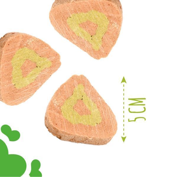 Ласощі для собак від 3-х місяців Mavsy freeze dried RABBIT PARFAIT ON A SPINACH PILLOW WITH CREAM парфе з кролика на шпинатній подушці з вершковим соусом, 50 г FDMAVSY01 фото