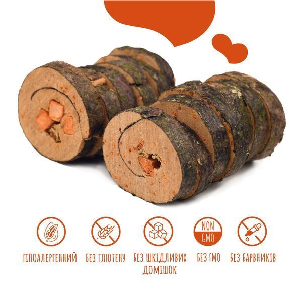 Ласощі для собак від 3-х місяців Mavsy Freeze dried SUSHI WITH RED CAVIAR суші лосося з червоною ікрою, 50 г FDMAVSY03 фото