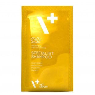 Vet Expert Specialist Shampoo Антибактеріальний протигрибковий шампунь для котів і собак, саше 20х15мл 201224 фото
