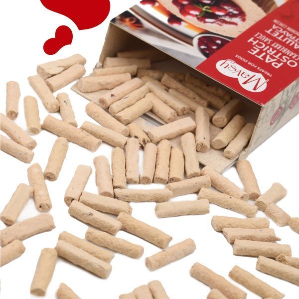 Лакомство для собак от 3-х месяцев Mavsy Freeze dried Паштет из страуса под клюквенным соусом, 50 г FDMAVSY04 фото