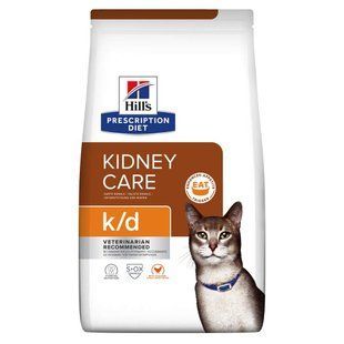 Hill's PRESCRIPTION DIET k/d Сухой корм для кошек поддержание функции почек, с курицей, 8 кг 605987 фото