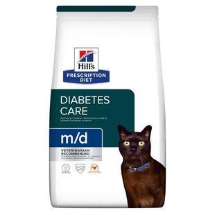 Hill's PRESCRIPTION DIET m/d Сухой корм для кошек при сахарном диабете, с курицей, 1,5 кг 605918 фото