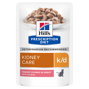 Hill&rsquo;s PRESCRIPTION DIET k/d Вологий корм для котів підтримка функції нирок, з лососем, пауч, 85 г 605665 фото